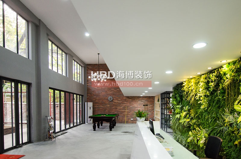 海博裝飾公司辦公室裝修-前臺(tái)1